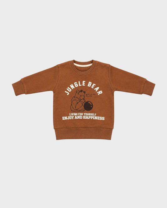 Boys Jungle Bear Printed Sweatshirt