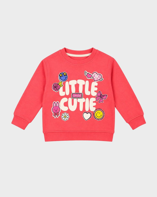 Little Cutie Printed Sweatshirt for Girls