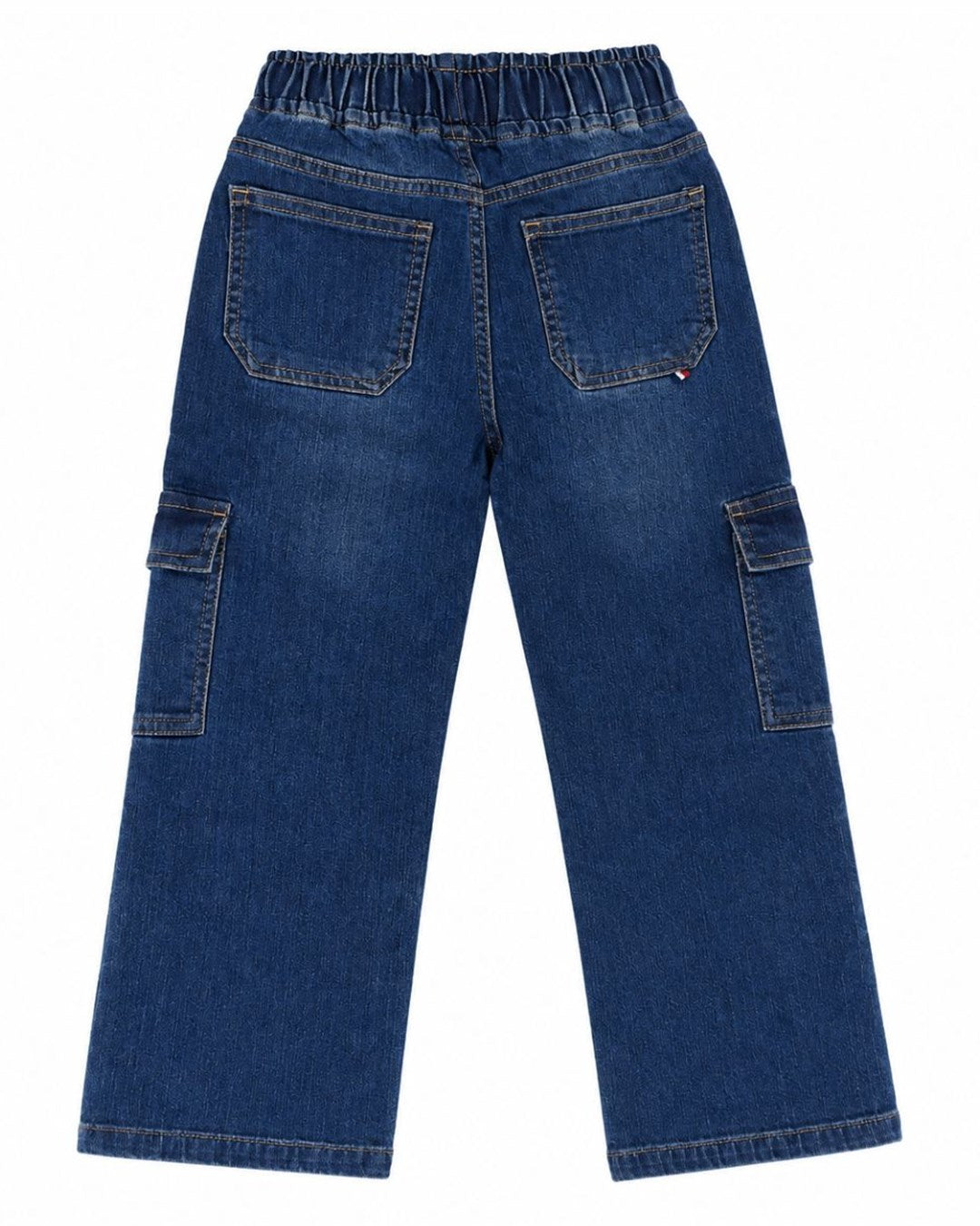 Unisex Cargo Wide-Leg Denim Pants